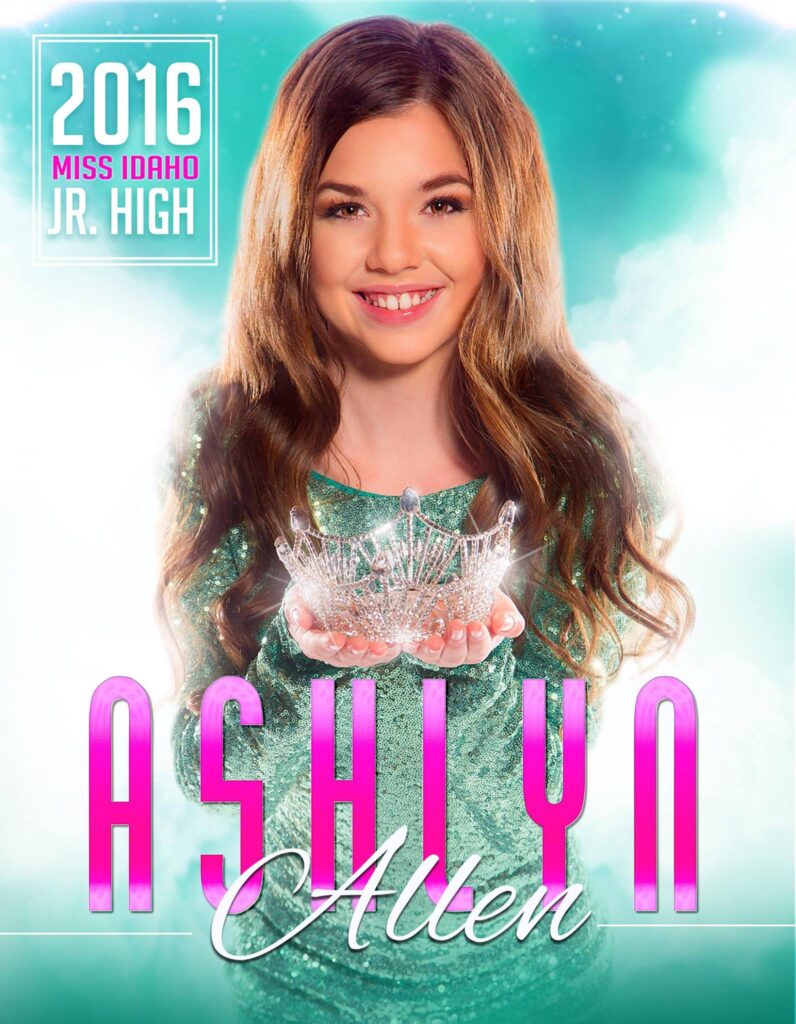 National Miss Jr. High Ashlyn Allen Pageant Ad