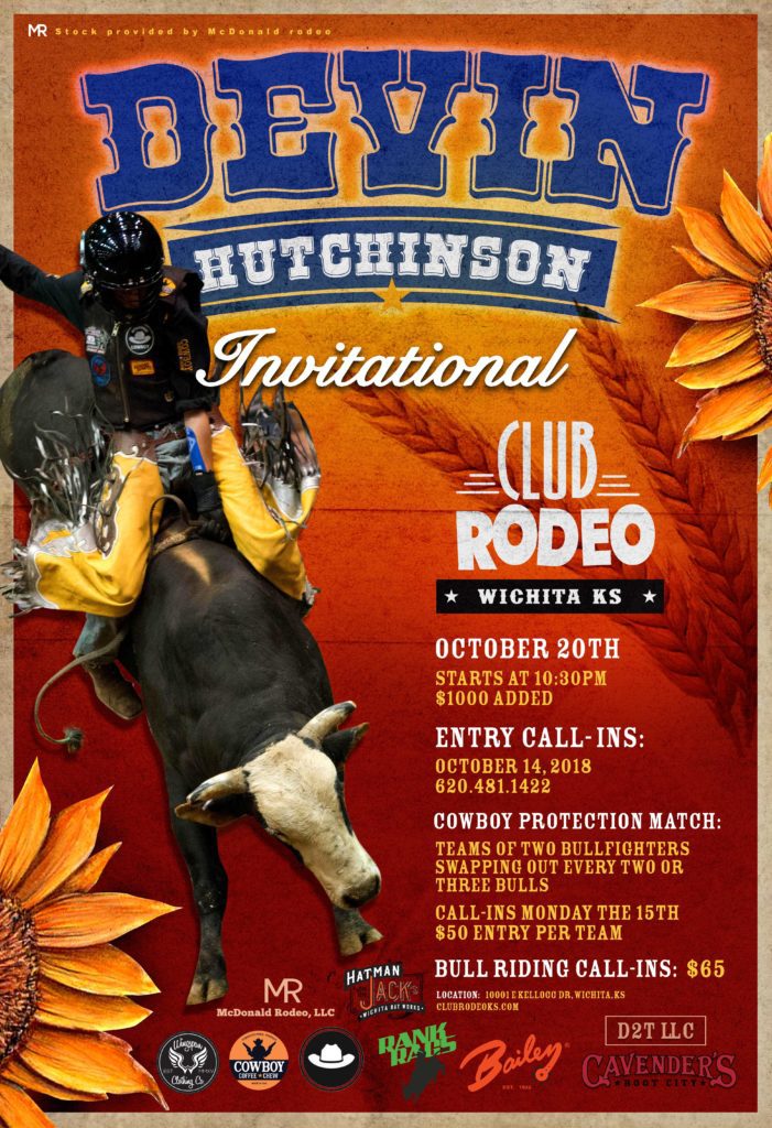 Kansas Bull Riding Poster