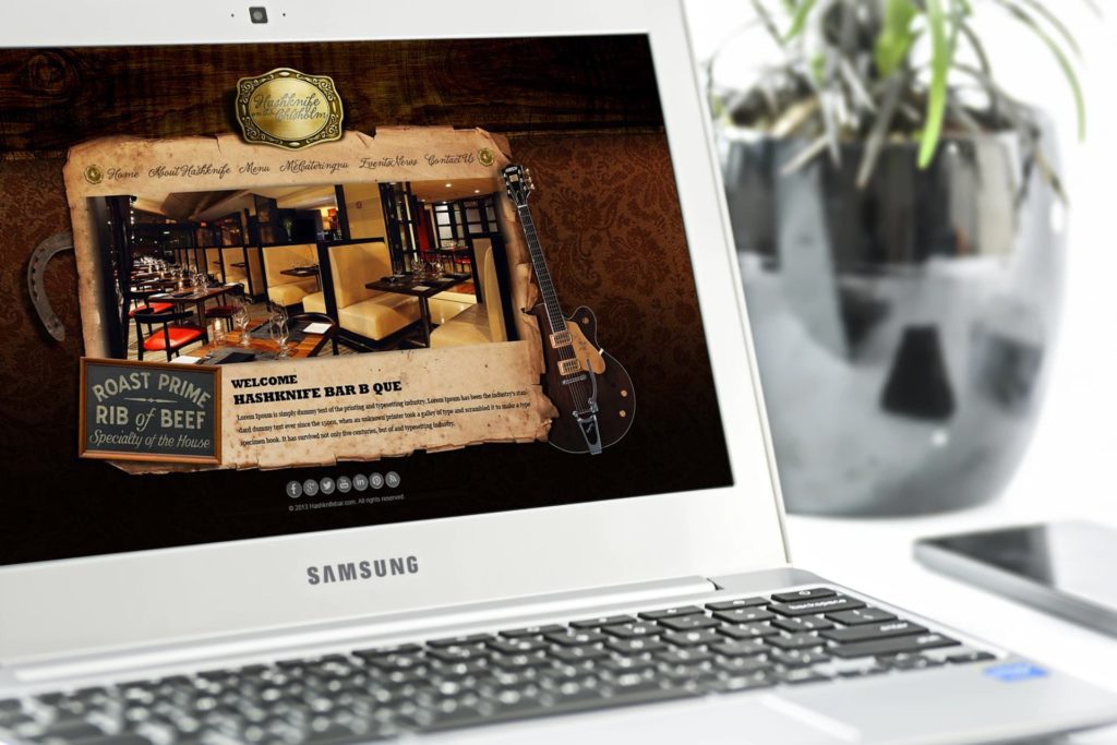 Western Restaurant website design