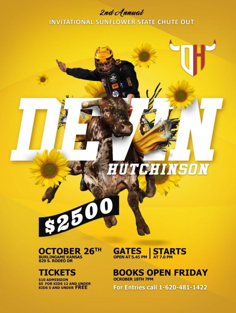Devin’s Bull Riding Poster