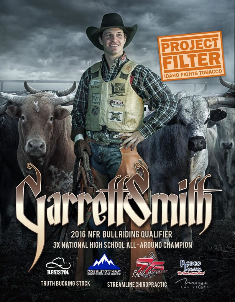 Garrett Smith Bull Rider Autograph Sheet