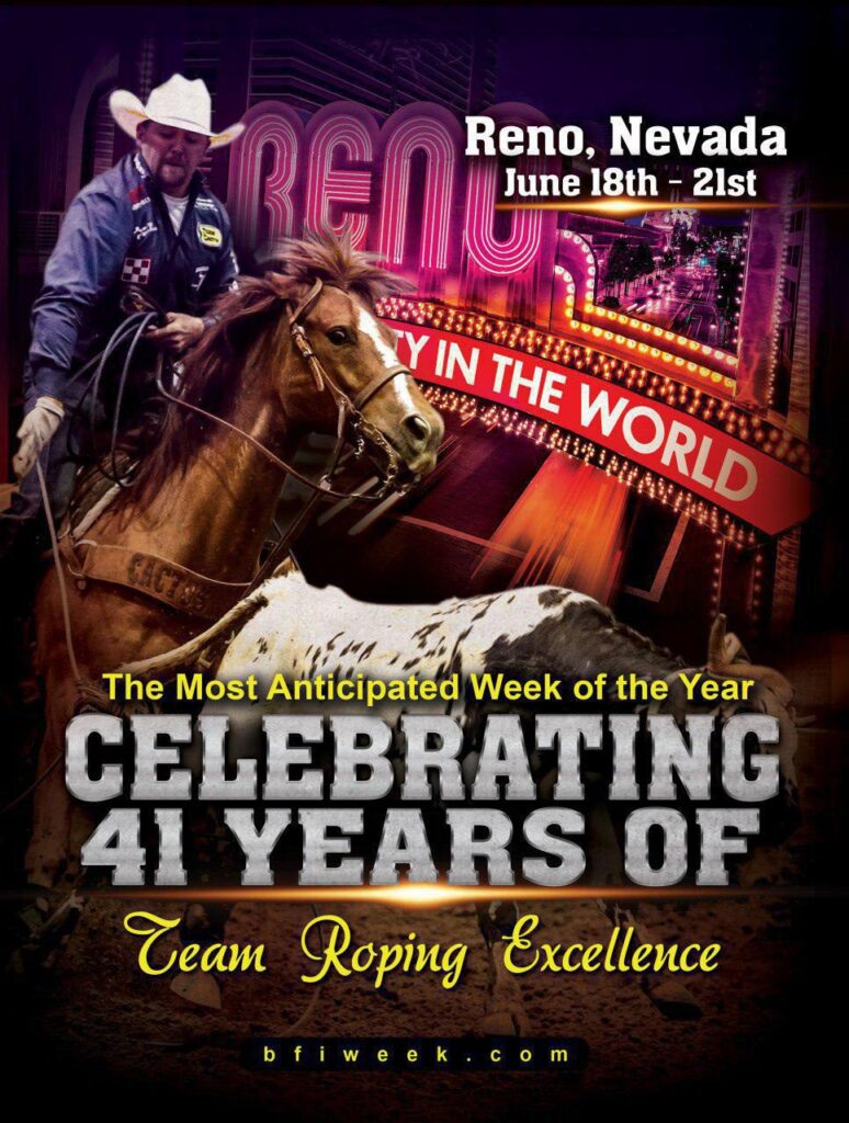 BFI Week Team Roping ad for Team Roping Journal Magazine