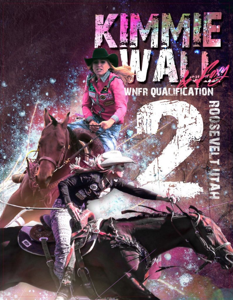 Autograph Sheet Design for NFR Qualifier Kimmie Wall