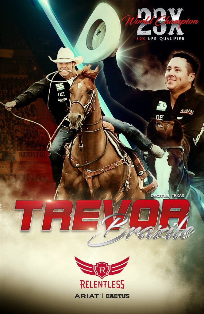 Trevor Brazile Autograph Sheet Design for NFR