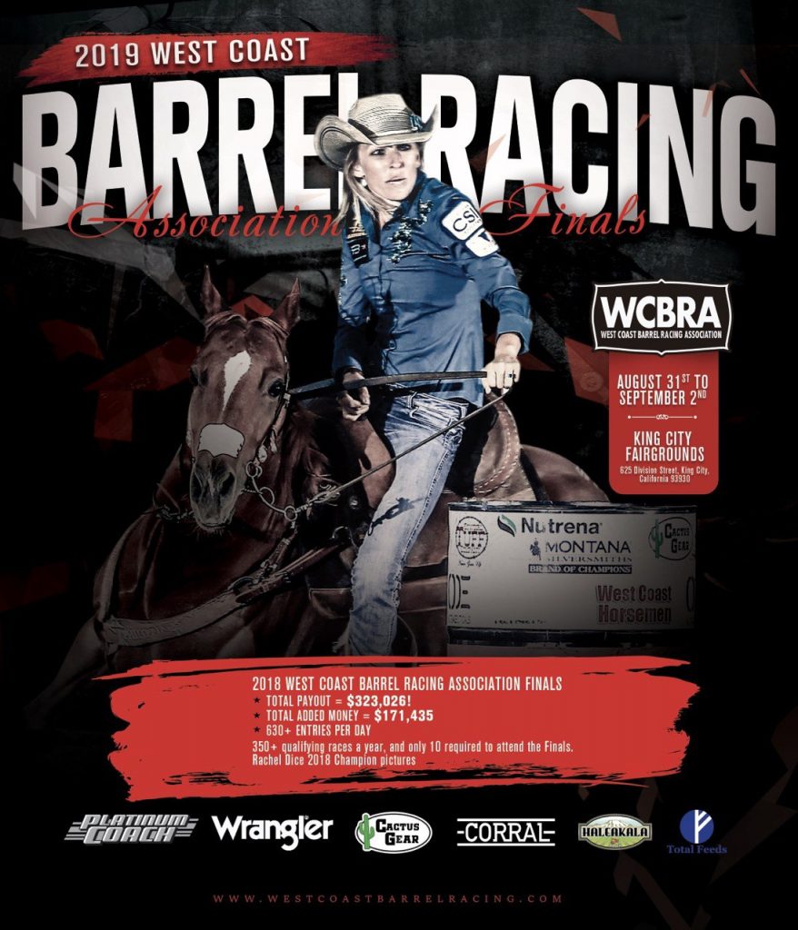 Barrel Racing Ad Design for WCBRA