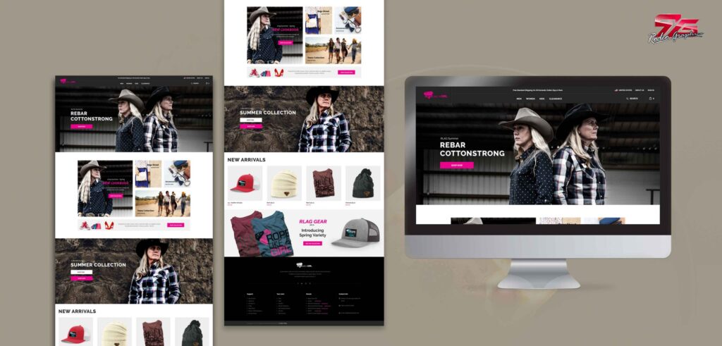 E-commerce Shopify Store Design for Rope Like a Girl