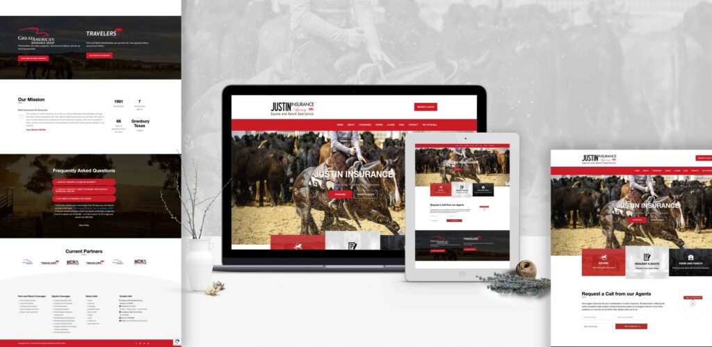 Equine and Ranch Insurance Website Design and Development