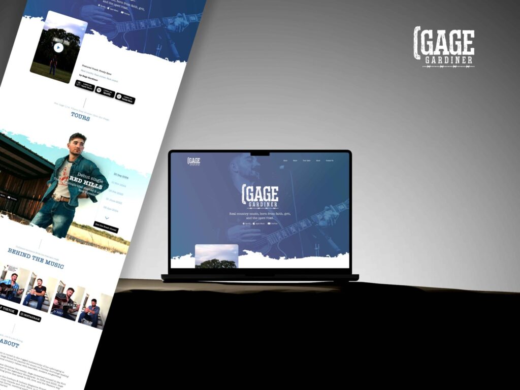 Gage Gardiner Country Music Website Design