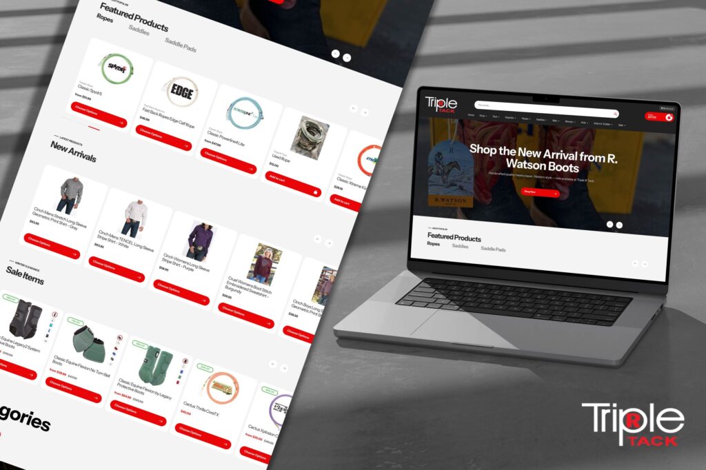 Equine Gear Ecommerce Website Design